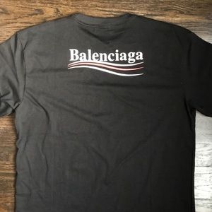 Balenciaga Campaign Logo T Shirt Black